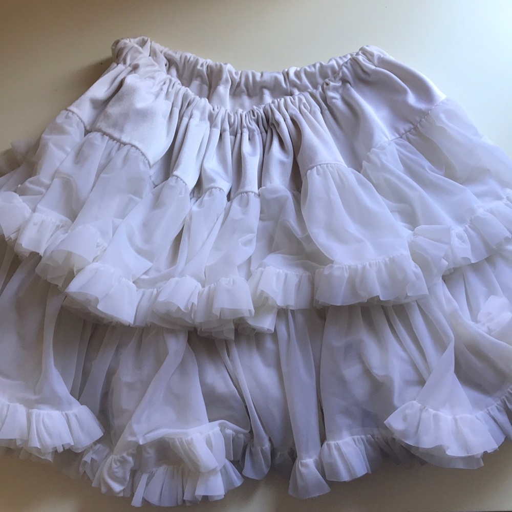 American Apparel reversible white petticoat
